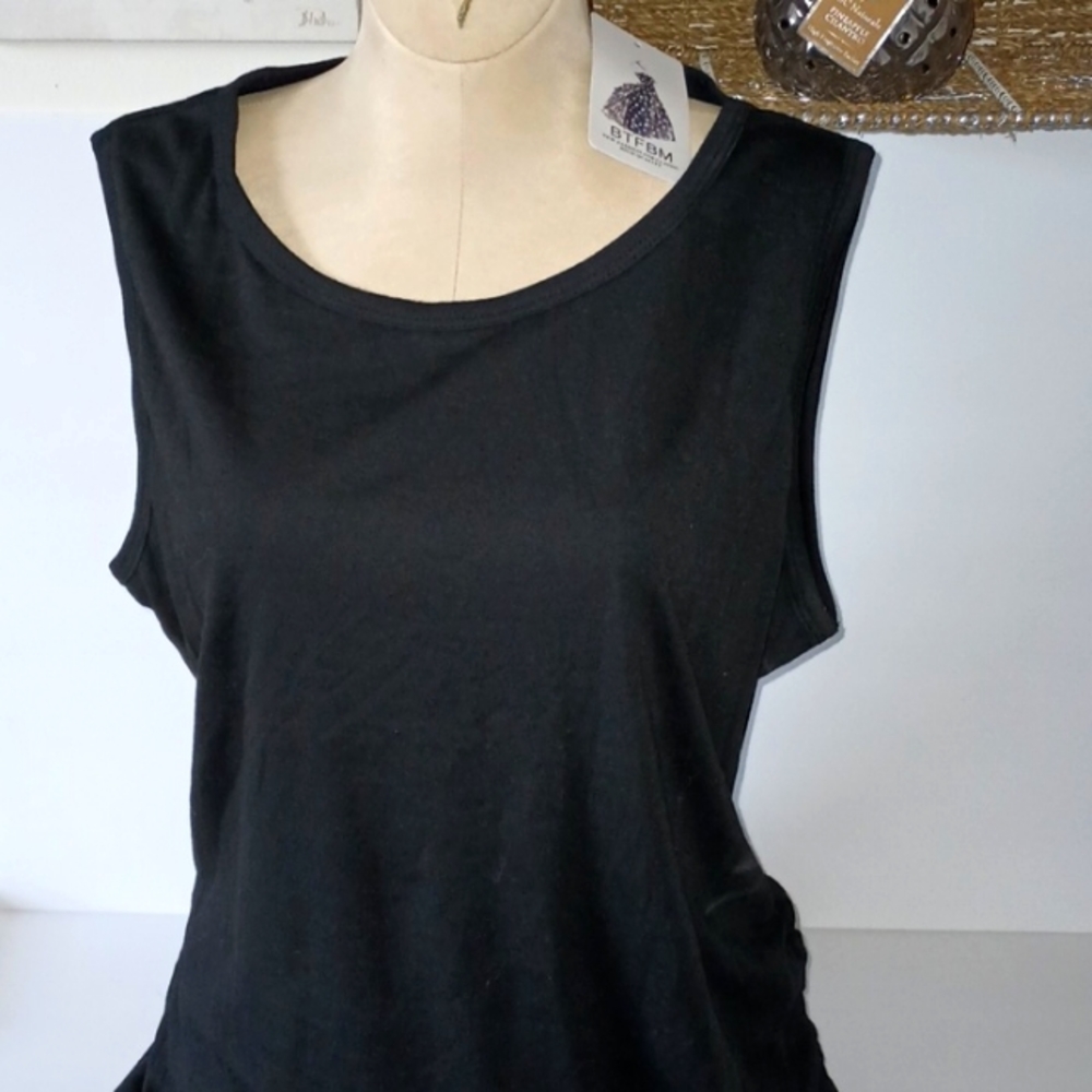 Stylish Sleeveless Black Body Con Dress
